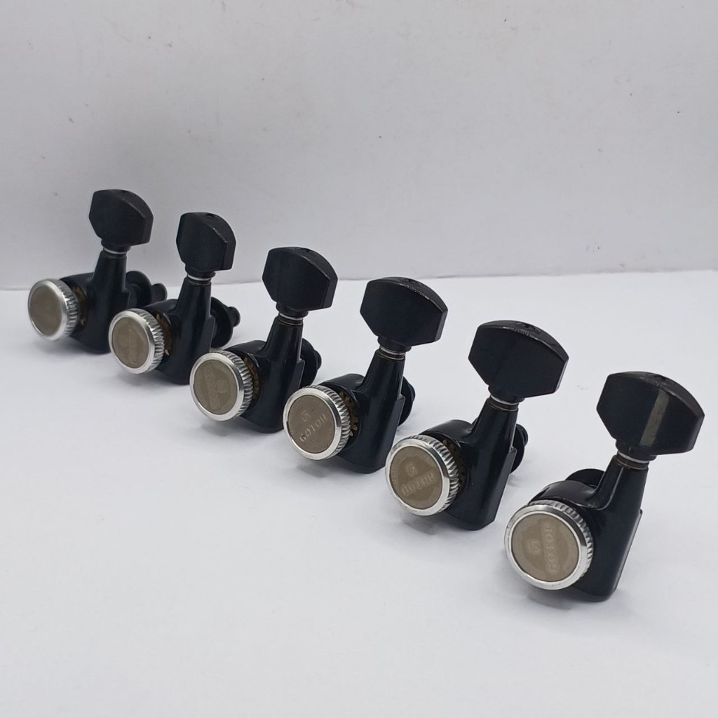 Dryer Tuning Machine Pemutar Senar Gotoh SG381 Magnum Reverse Black 6 In Line