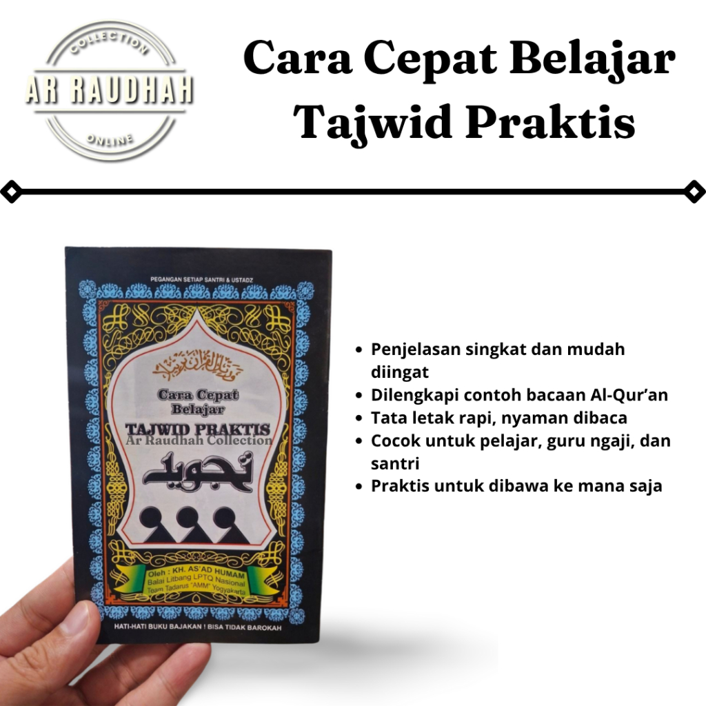 Buku Tajwid Praktis Cara Cepat Belajar Membaca Al-Qur’an – KH. As’ad Humam