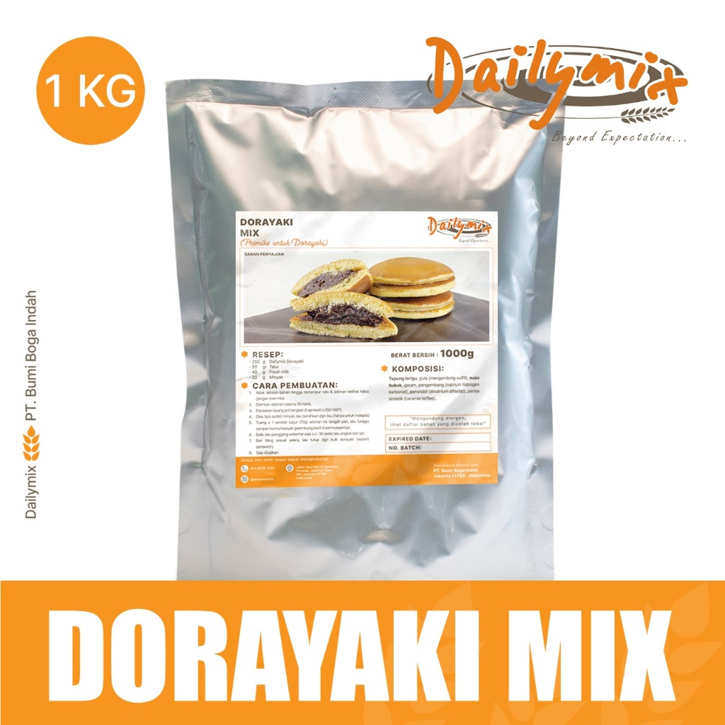 ( Dailymix )  Tepung Premix Dorayaki / Kue Dorayaki / Dorayaki Jepang