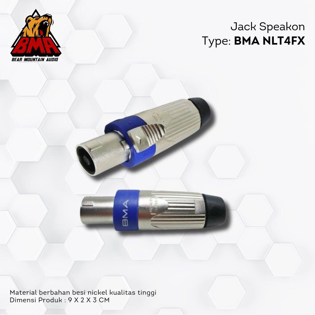 Jack Jek Jeck Speakon Besi BMA NLT4FX / Speakon Connector BMA  4 POLE FEMALE