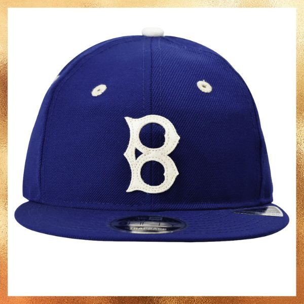 Topi New Era Brooklyn Dodgers Retro Logo Relaxed Heritage Fit Retro Crown Blue 9FIFTY Original