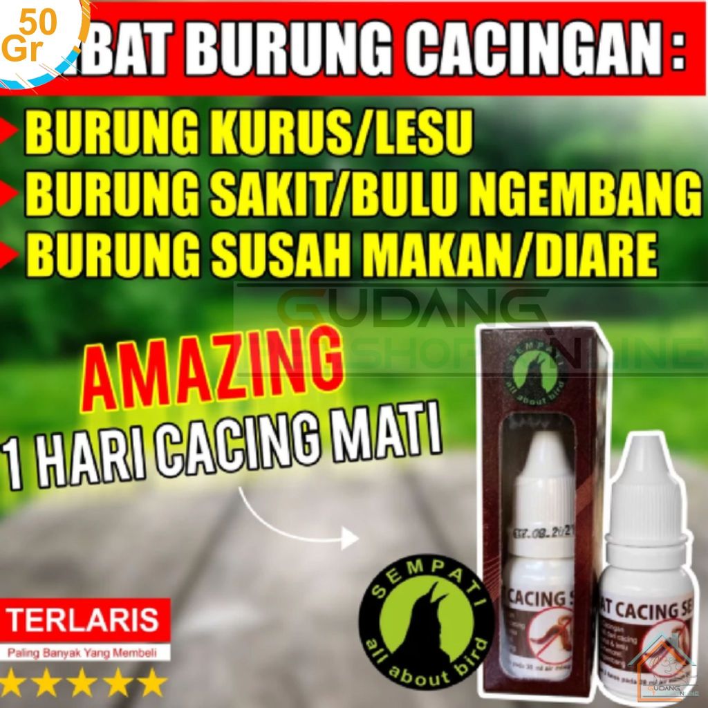 Sempati Obat Cacing Sempati Mengobati Burung Sakit Cacing Kurus Lesu Untuk Murai Kacer Lovebird Anis