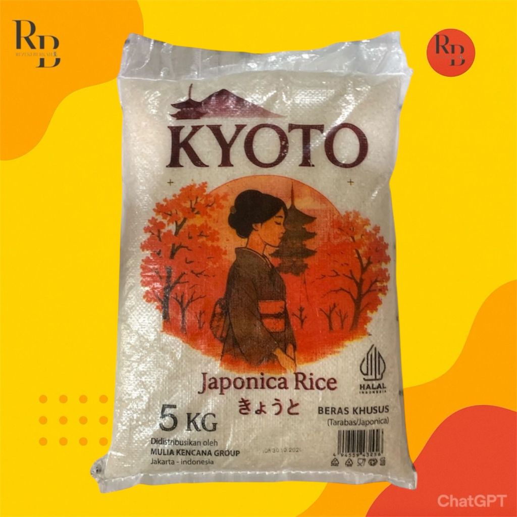 Beras Japonica kyoto 5 KG / beras sushi impor / beras halal / beras japonica