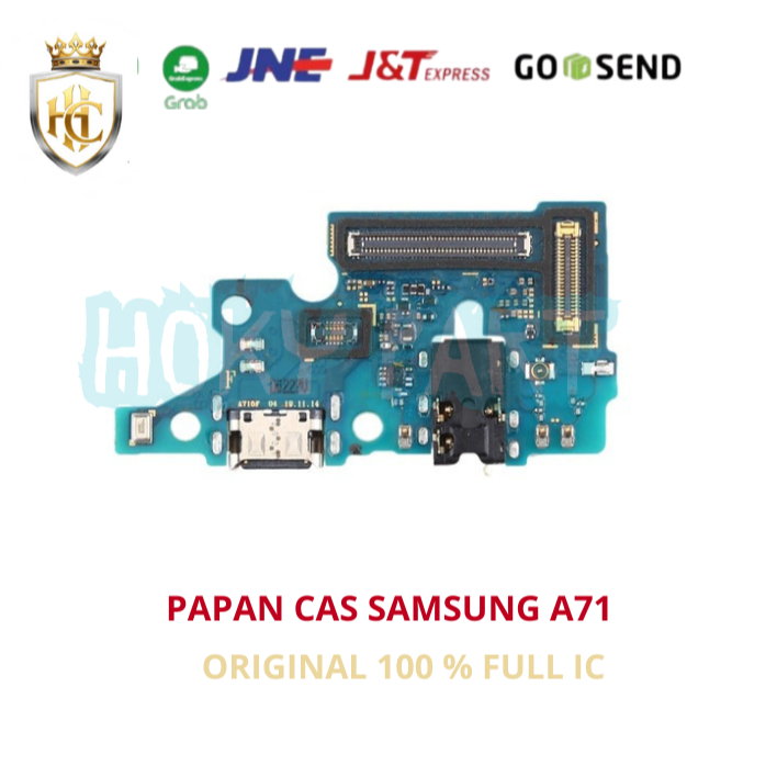 PAPAN KONEKTOR CAS FULL IC+MIC SAMSUNG A71 2020 ORIGINAL