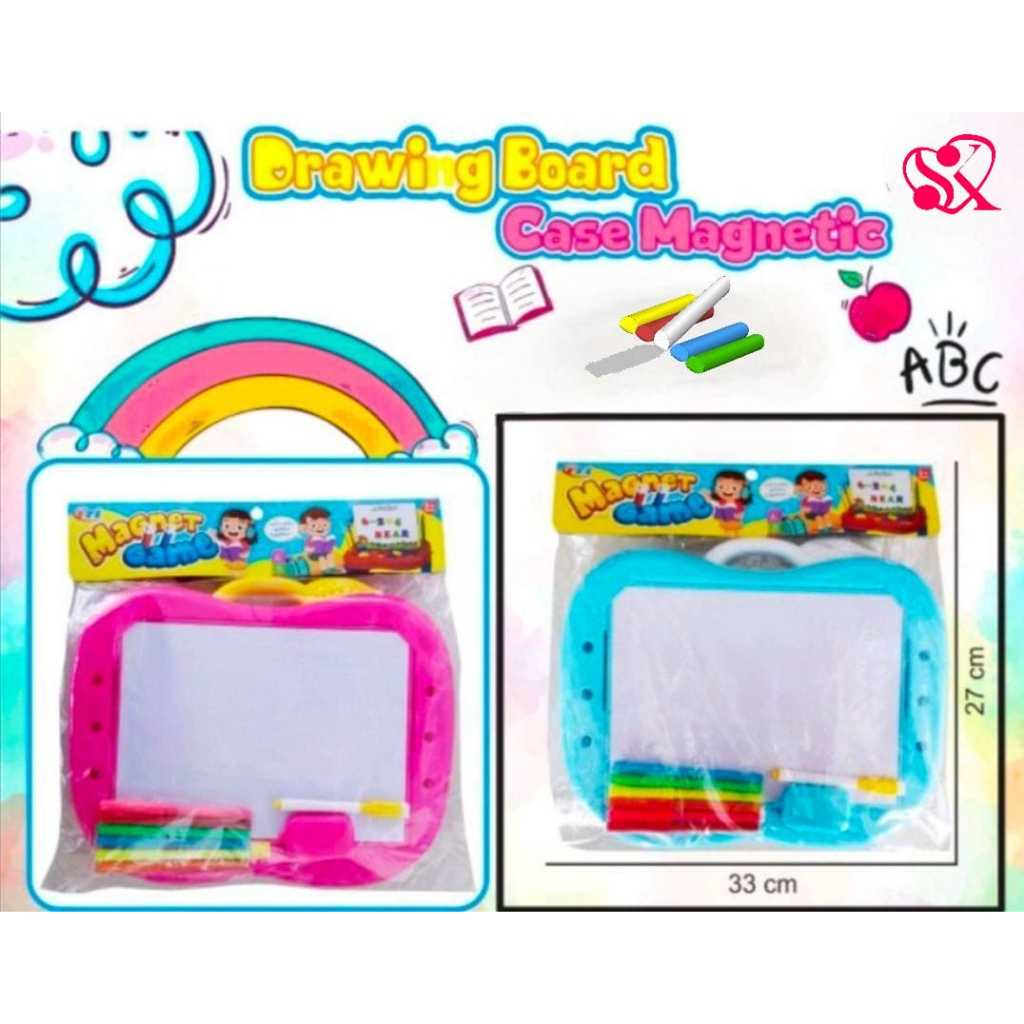 Mainan Edukasi Papan Tulis Magnet / Drawing Board Case Magnetic (FU 1131)