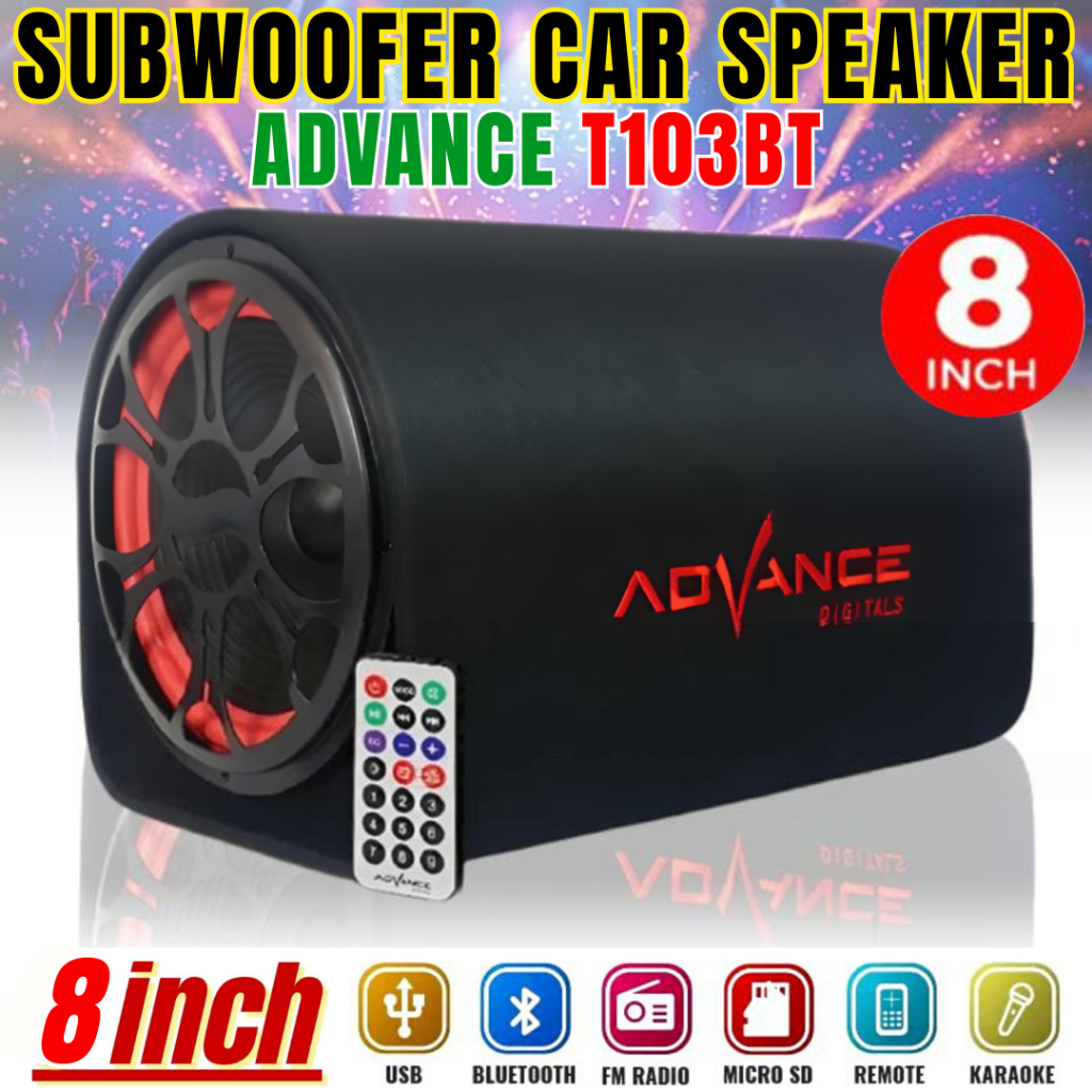 Speaker Bluetooth Aktif Portable Advance T103bt Subwoofer Karaoke Radio | Speaker Bluetooth Aktif Po