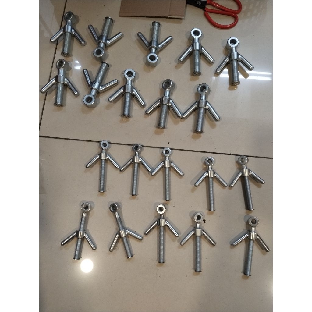 baut kupu kupu galvanis M12 x 5" (12cm)