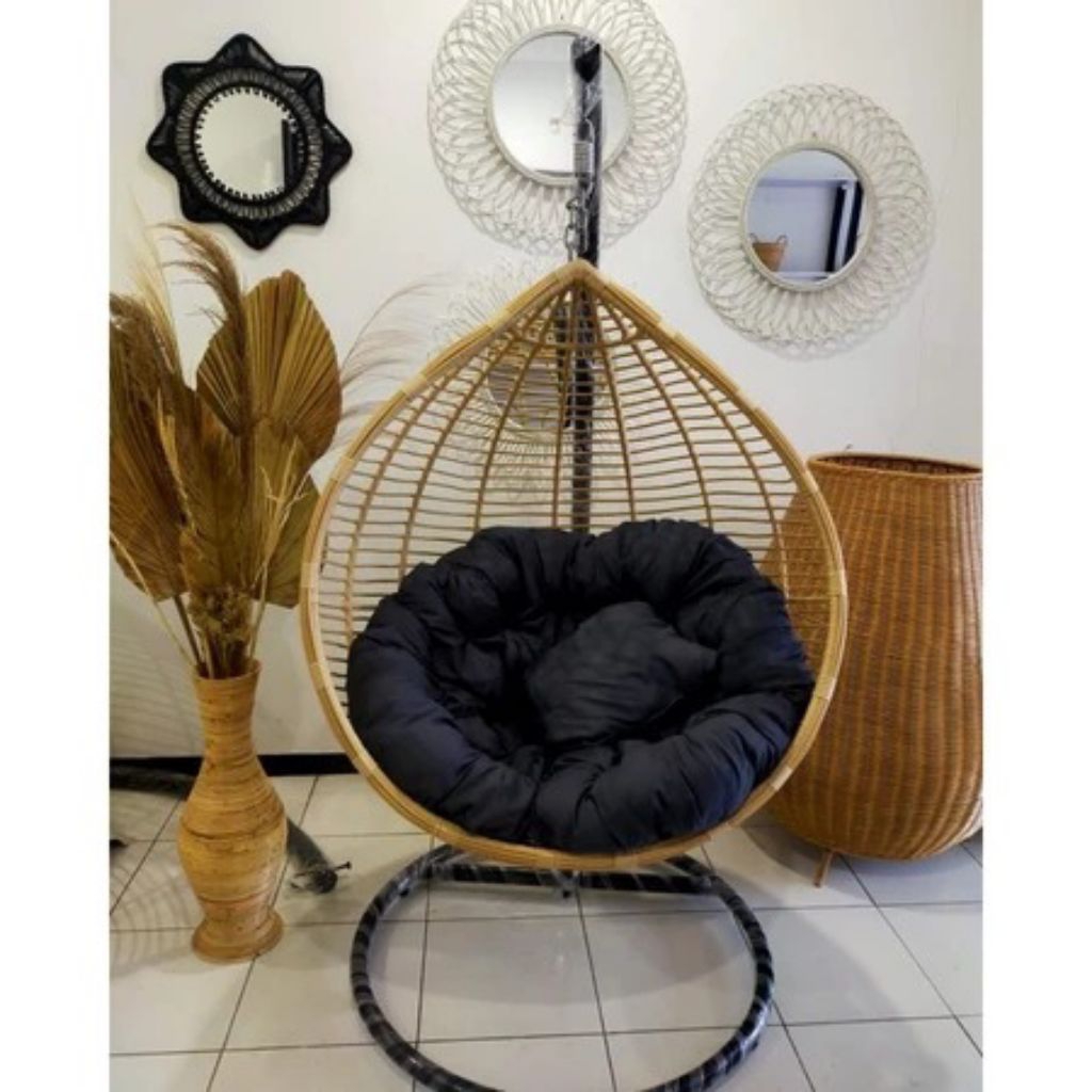Ayunan Gantung Rotan Sintetis / Kursi Gantung