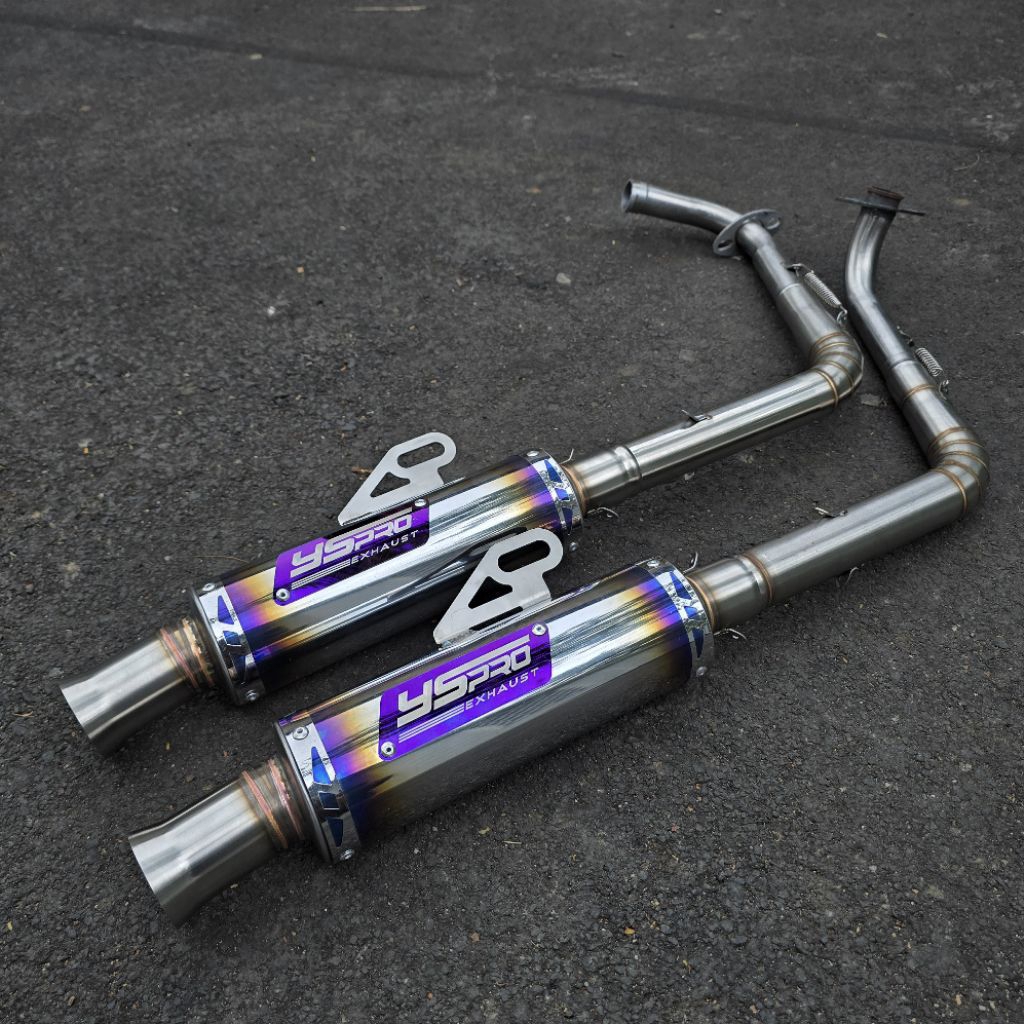 Knalpot Salemba Ceklis Jungstyle Original YS PRO RACING EXHAUST PNP Aerox New/Old Vario New Mio Nmax