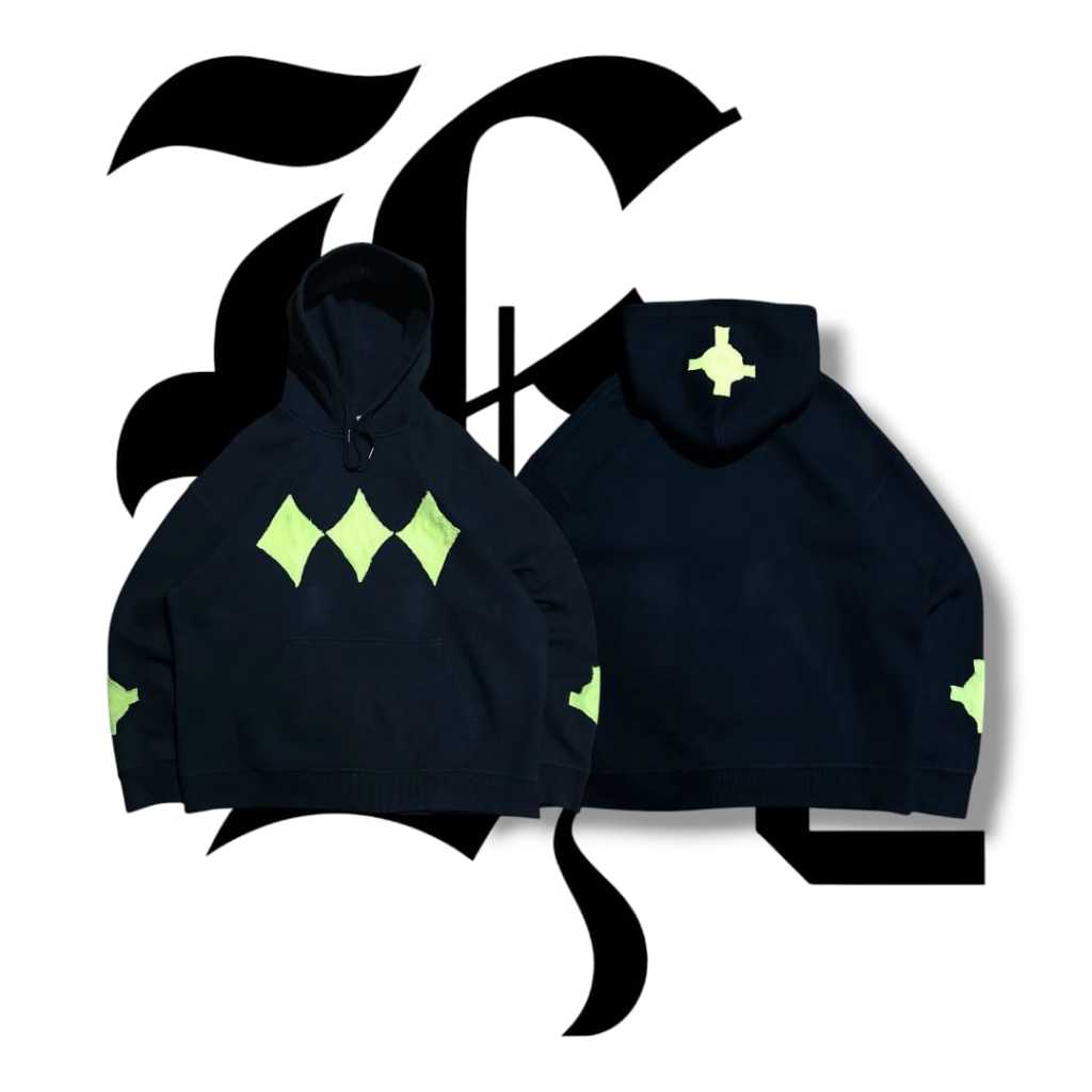 HOODIE AAPE | HOODIE REWORKED | HOODIE OVERSIZE BLACK