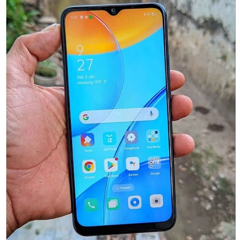 LCD Ori Asli Copotan Oppo A15 / A15s / Fullset Touchscreen