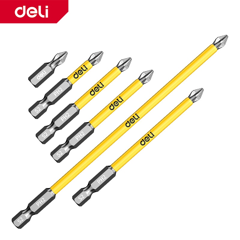 deli Mata bor Obeng Magnetik Set kepala mata obeng set Baja