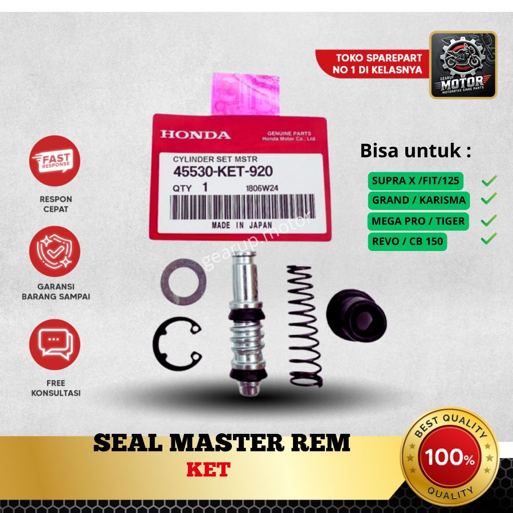 Seal Sil Master Rem Supra Lama / Revo / Karisma / Blade Supra FIT KET ORIGINAL AHM