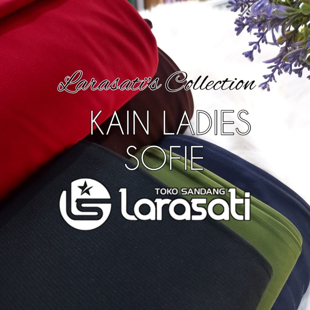 Kain baju ladies Sofie/kain baju motif garis-garis lurus by ladies Sofie/harga untuk 0.50 meter