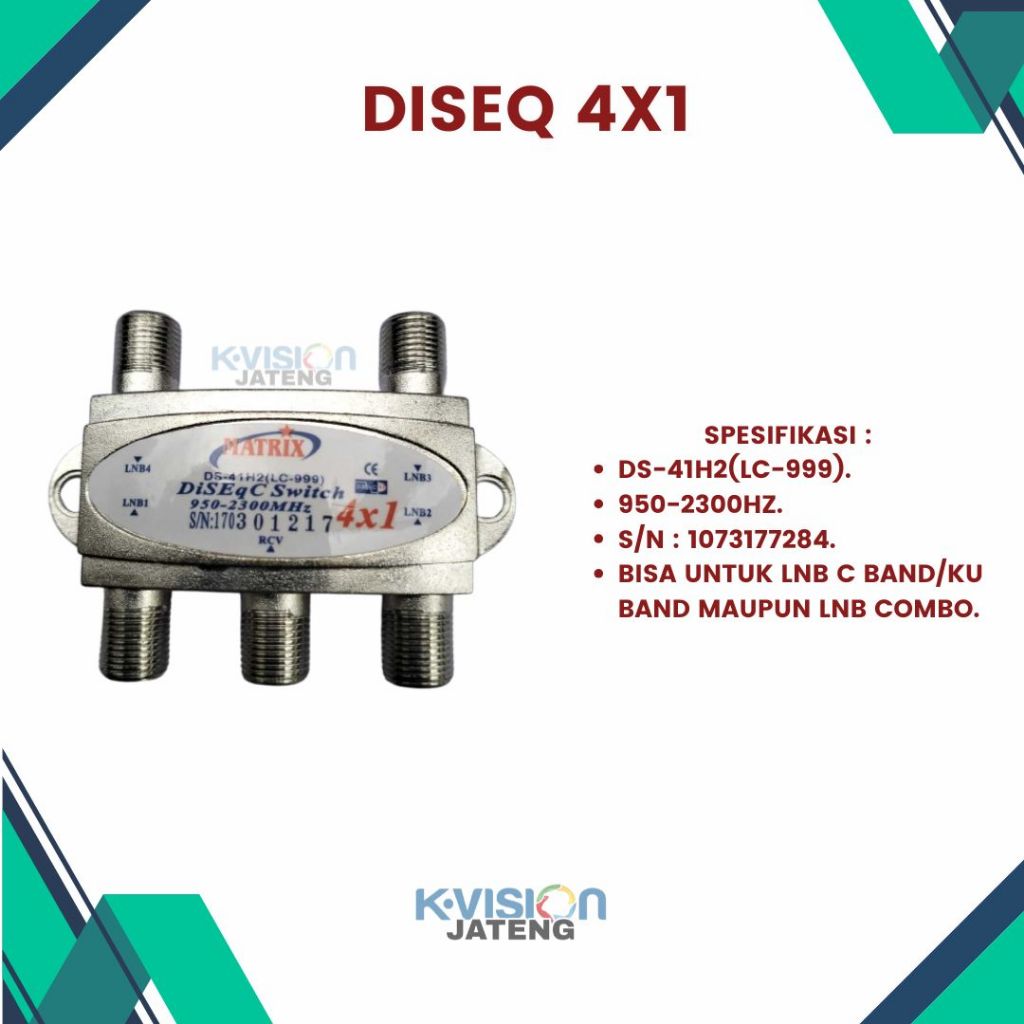 Diseq Switch LNB Parabola 4x1