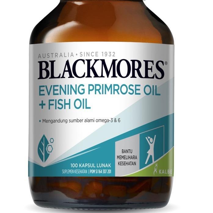 em6r- Blackmores Evening Primrose Oil + Fish Oil 100 Cap/Omega 3/Menopause