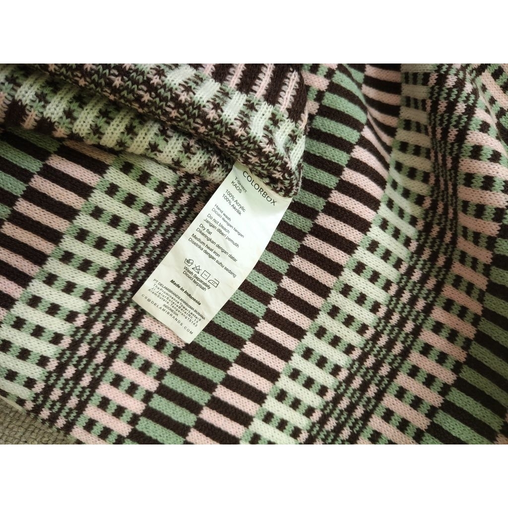 Vest Colorbox stripe coklat