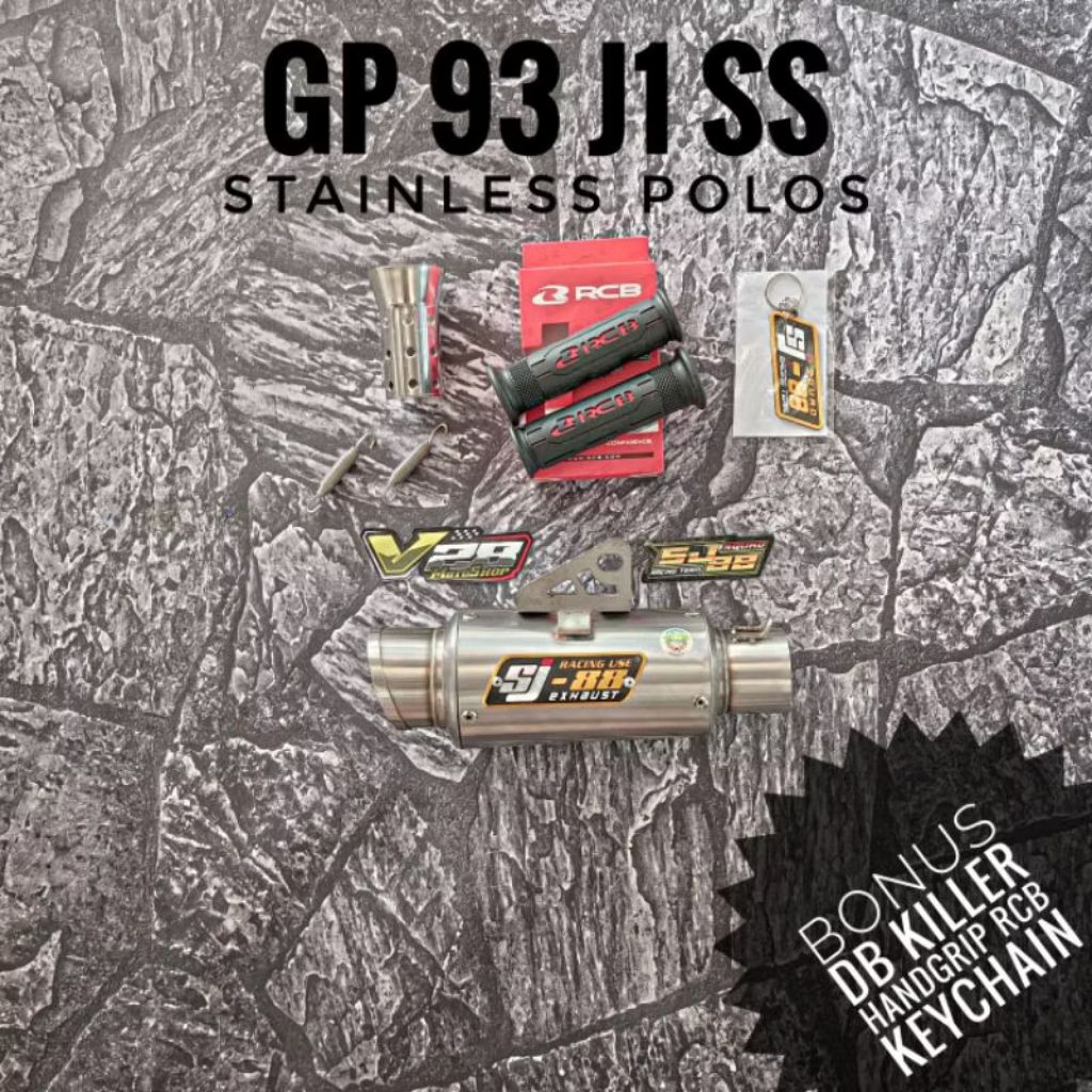 Silincer SJ-88 GP 93 J1 Stainless Polos CNC Silinser Original SJ88 Racing Exhaust Slenser Selenser S