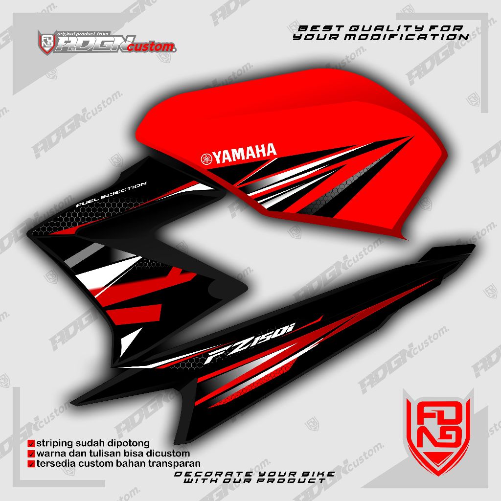Striping Vixion Old Custom model ninja ss Transparan Maxdecal