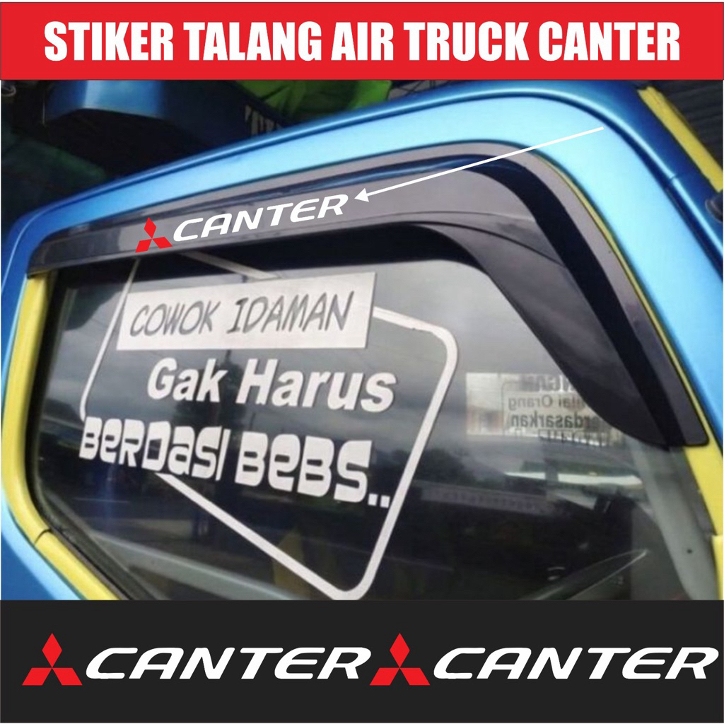 Sepasang Stiker Talang Air Truck Canter/Stiker Talang Air Truk