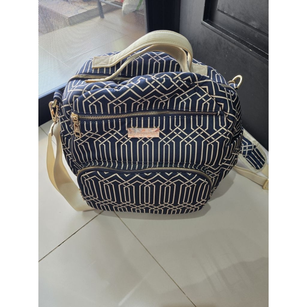 Preloved Original Boonaboo Serene Diaper Bag Midnight by Heylocal
