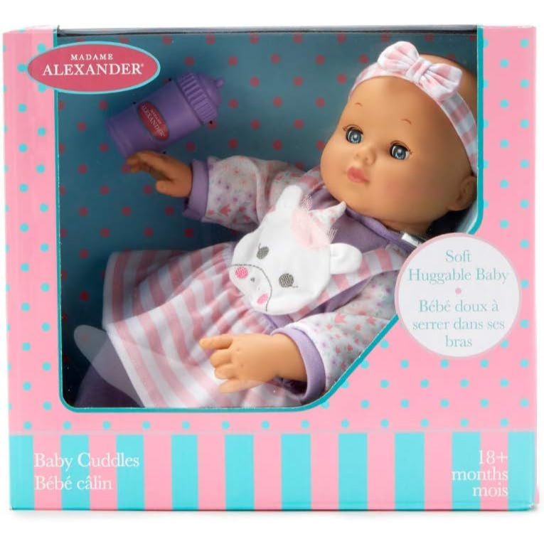 Madame Alexander, 14 Baby Cuddles Unicorn Jumper (Includes a Bottle)