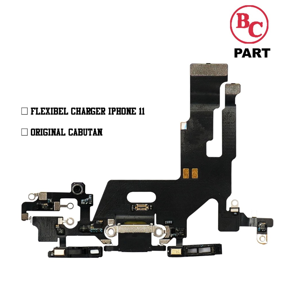 Flexible charger iphone 11 konektor cas papan cas iphone 11 board charger connector original cabutan