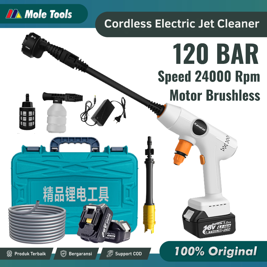 Jet Cleaner Baterai Lithium-ion | Jet Cleaner Baterai Multifungsi | Cordless Brushless Jet Cleaner C