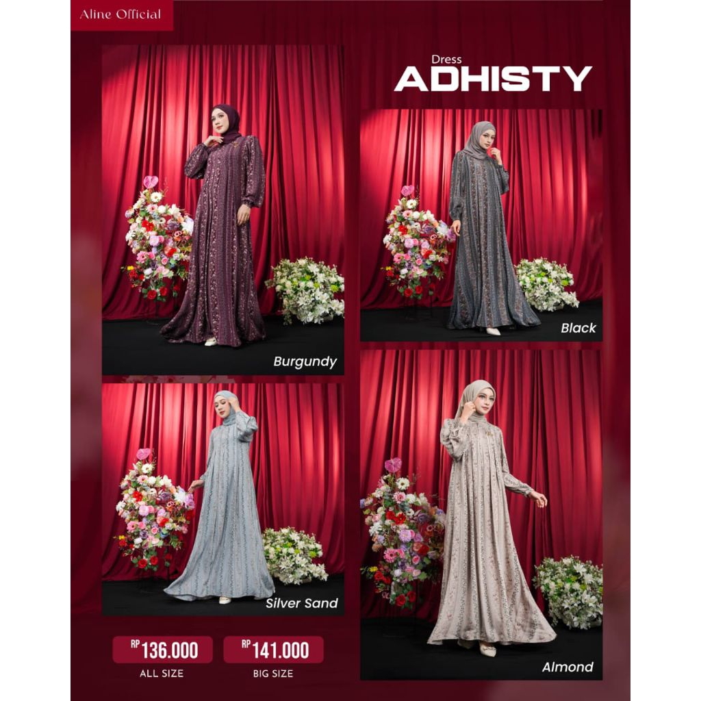 ALINE/ ADHISTY DRESS/ GAMIS RAYON ADEM