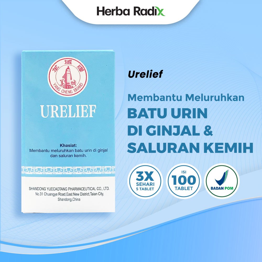 Urelief - Obat Herbal Meluruhkan Batu Urin di Ginjal dan Saluran Kemih | Jin Qian Cao by Herba Radix