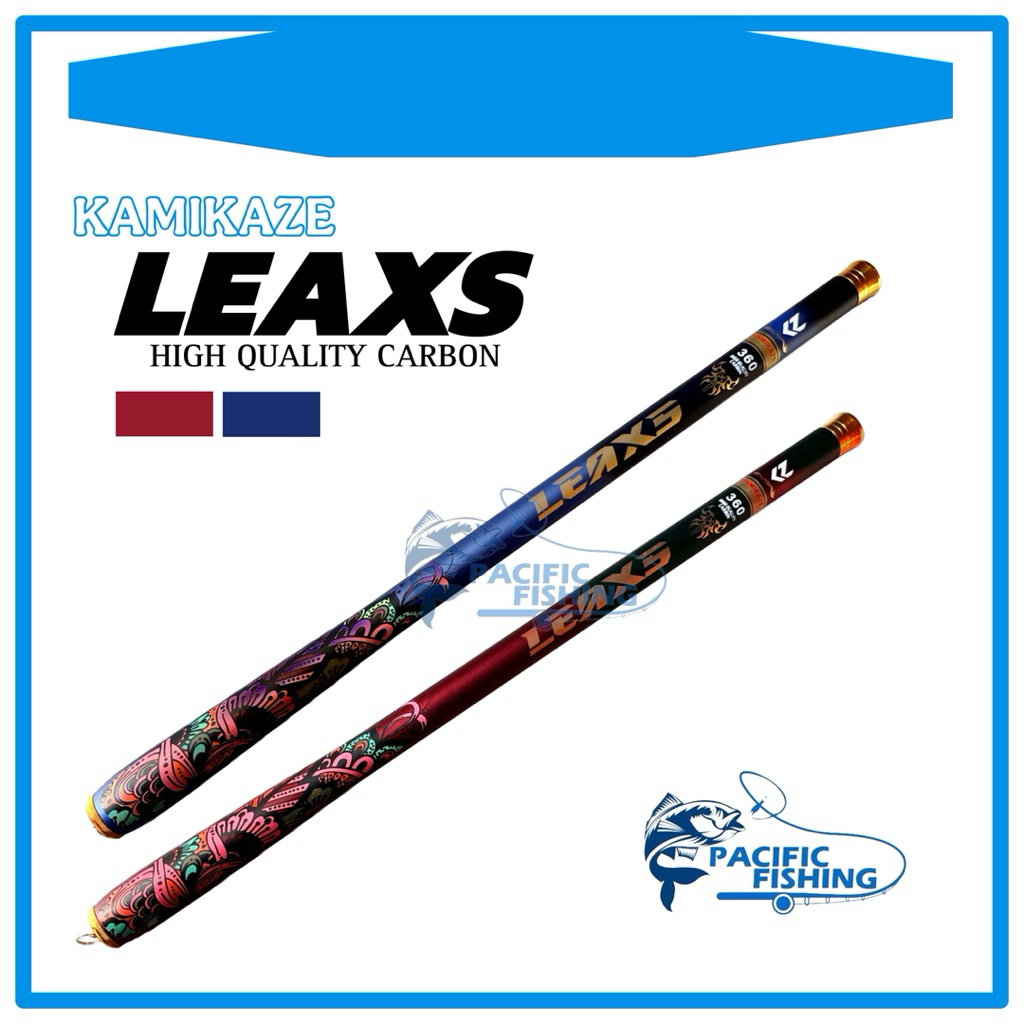KAMIKAZE Joran Pancing Tegek LEAX 180cm - 450cm Hi-Carbon Blank Compact Size Kuat dan Ringan Joran P