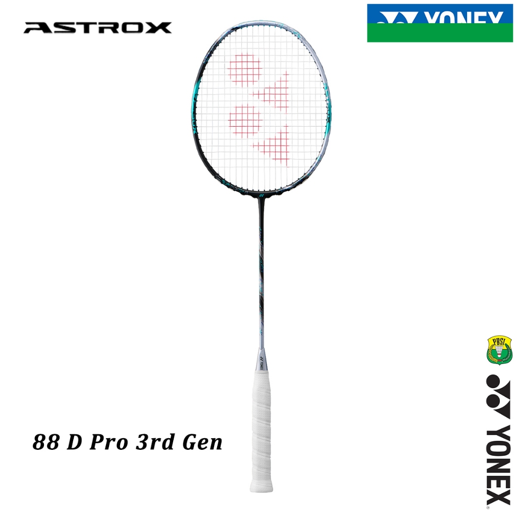 Bulu-tangkis Racket-Badminton YONEX ASTROX-88D-Pro 3rd Gen Karbon Lengkap Individu 4U 26Lbs 83g Made