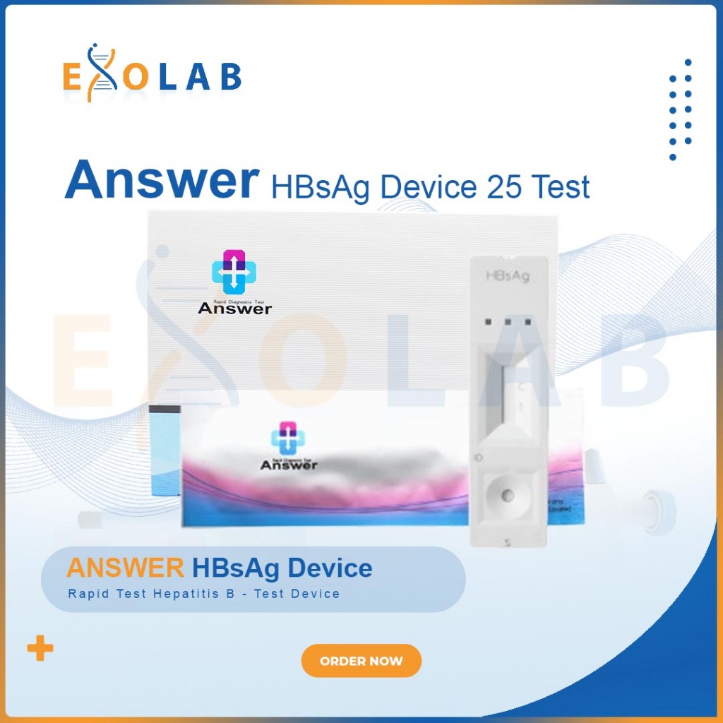 ANSWER HBsAg Rapid Test Hepatitis B (Strip & Device) – Whole Blood / Serum / Plasma