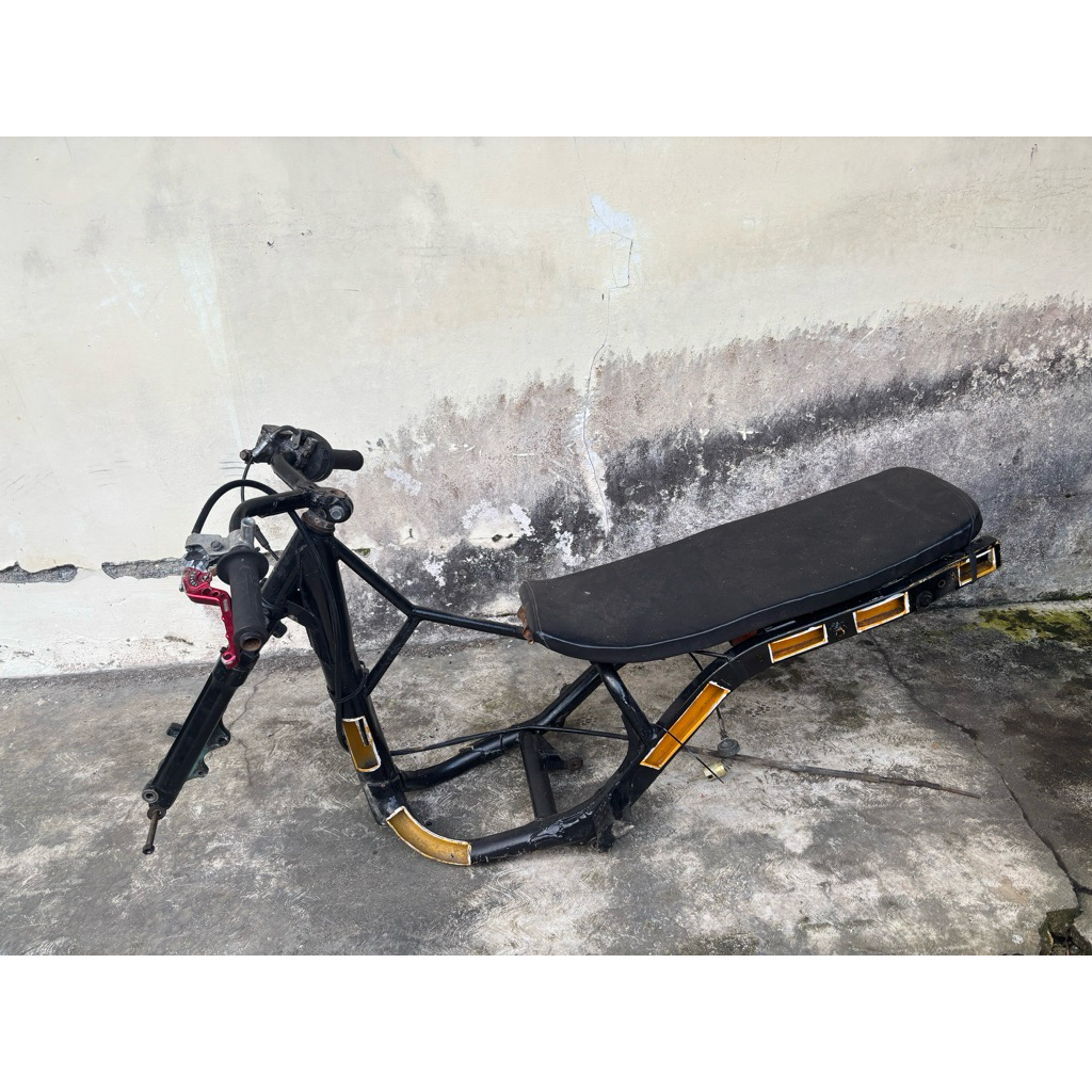 Chasis Rangka mio drag / rebah (siap naik mesin)