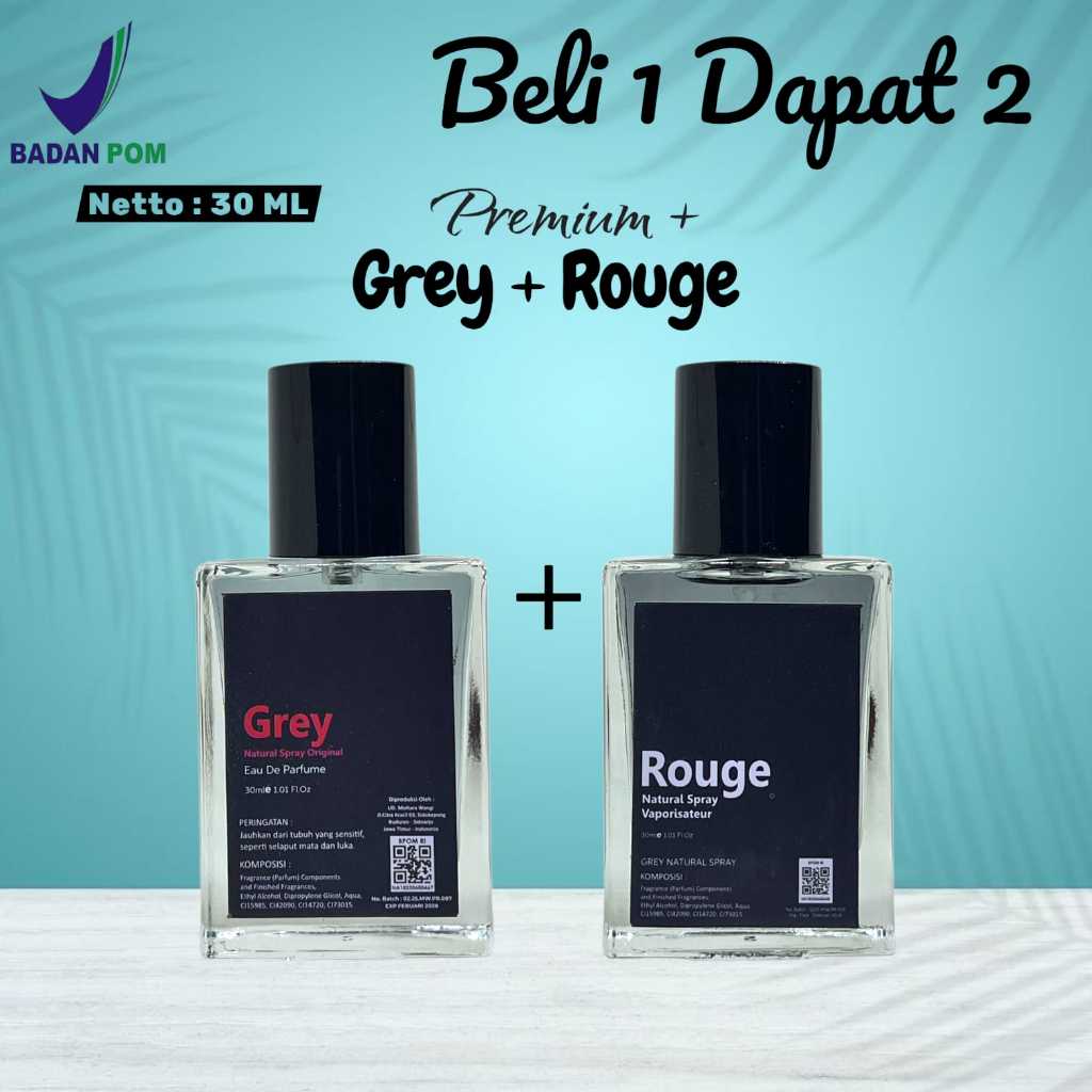 PROMO BELI 1 DAPAT 2 Parfum Jayrose Grey 30ml Wangi Tahan Lama Parfum Jayrose Rouge Murah Parfum Jay