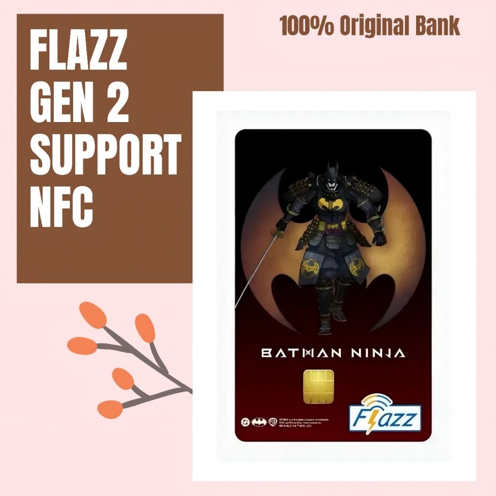 Kartu Flazz BCA Gen 2 Limited Batman Samurai Combo/ Kartu Flazz/ Kartu Perjalanan/ Flazz BCA/ Gen 2 