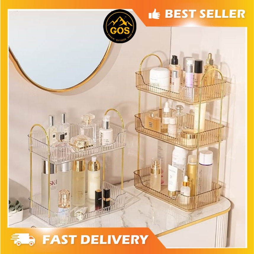Rak Aqua Gelas Estetik Rak Serbaguna Tempat Kosmetik Tempat Aqua Gelas Estetik Mewah