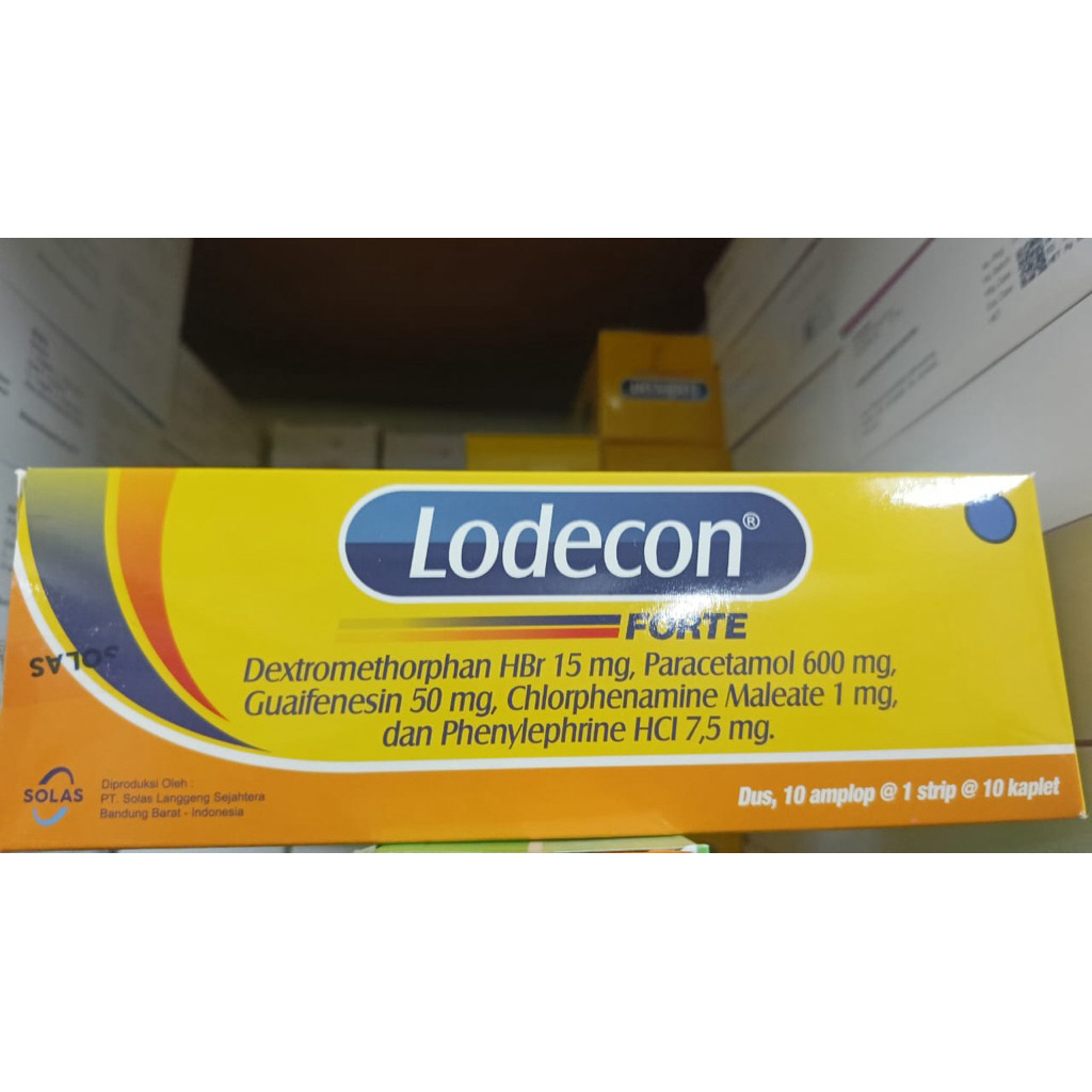 Lodecon Forte tablet perbox isi 100 tablet