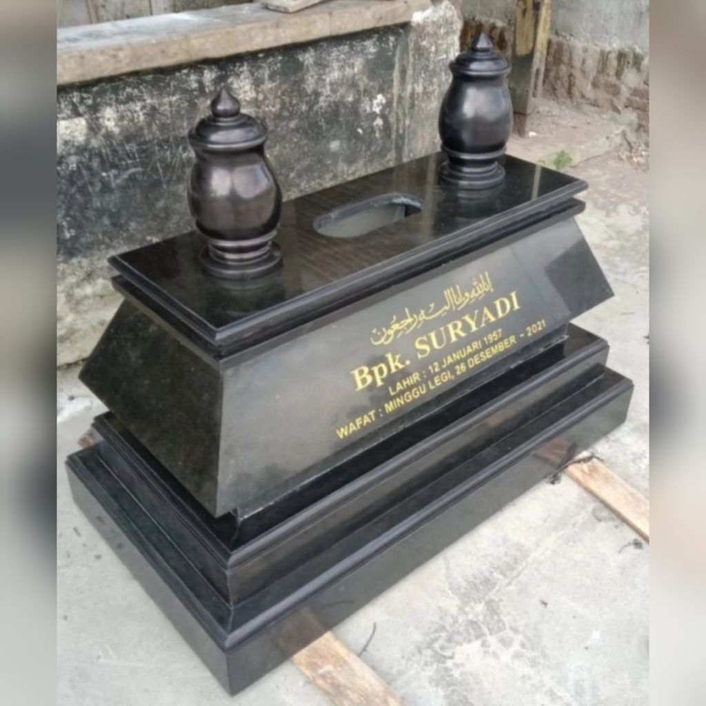Kijing Makam Anak / Bayi Granit Hitam Asli Batu Alam ( bisa custom )