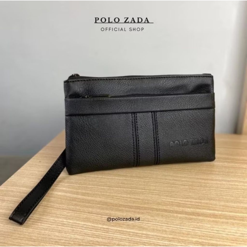 Tas Tangan POLO ZADA Pria_Clutch Premium Hand Bag Dompet Medium