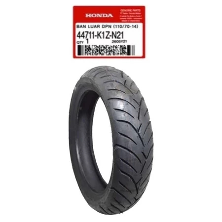 44711-K1Z-N21 42711-K1Z-N21 Ban Depan 110/70-14 Belakang 130/70-13 Tubeless  PCX 160
