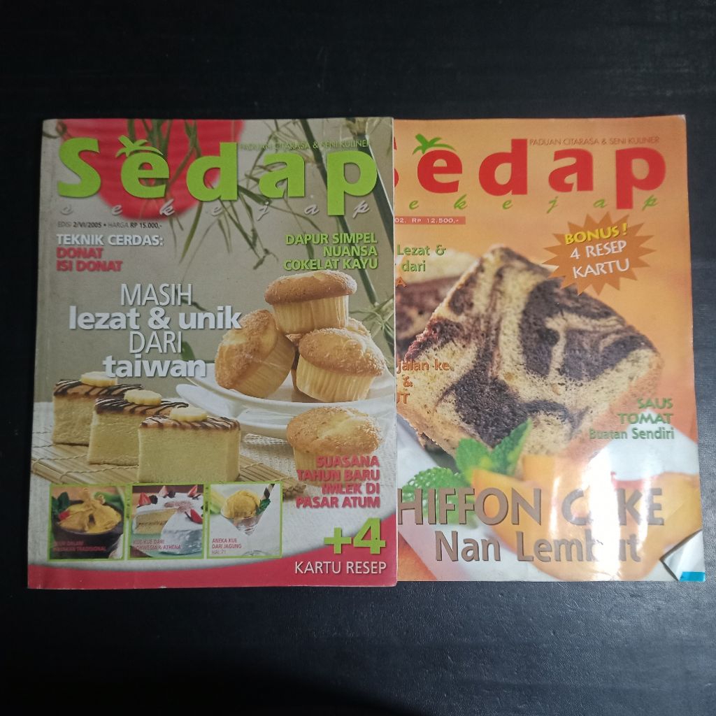 Majalah Sedap Sekejap Edisi Tahun 2002-2005