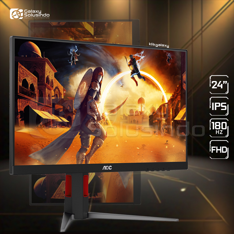AOC 24G4 24 Inch IPS 0.5ms 180Hz FHD Gaming Monitor