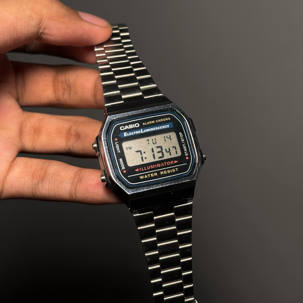 Jam Tangan Vintage Casio A168WA A168WA-1WDF A168WA A168W A168WA-1W A168