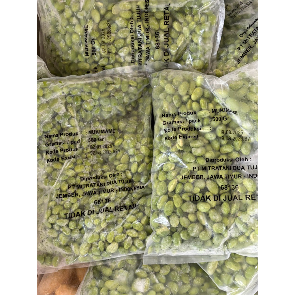 mukimame ( edamame kupas )