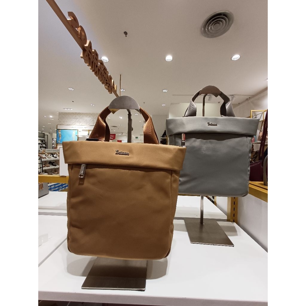 Tas Handbag Wanita BELLEZZA Yz2400465 Original Depstore Mall Ori Tas Jinjing Selempang Parasut Nilon