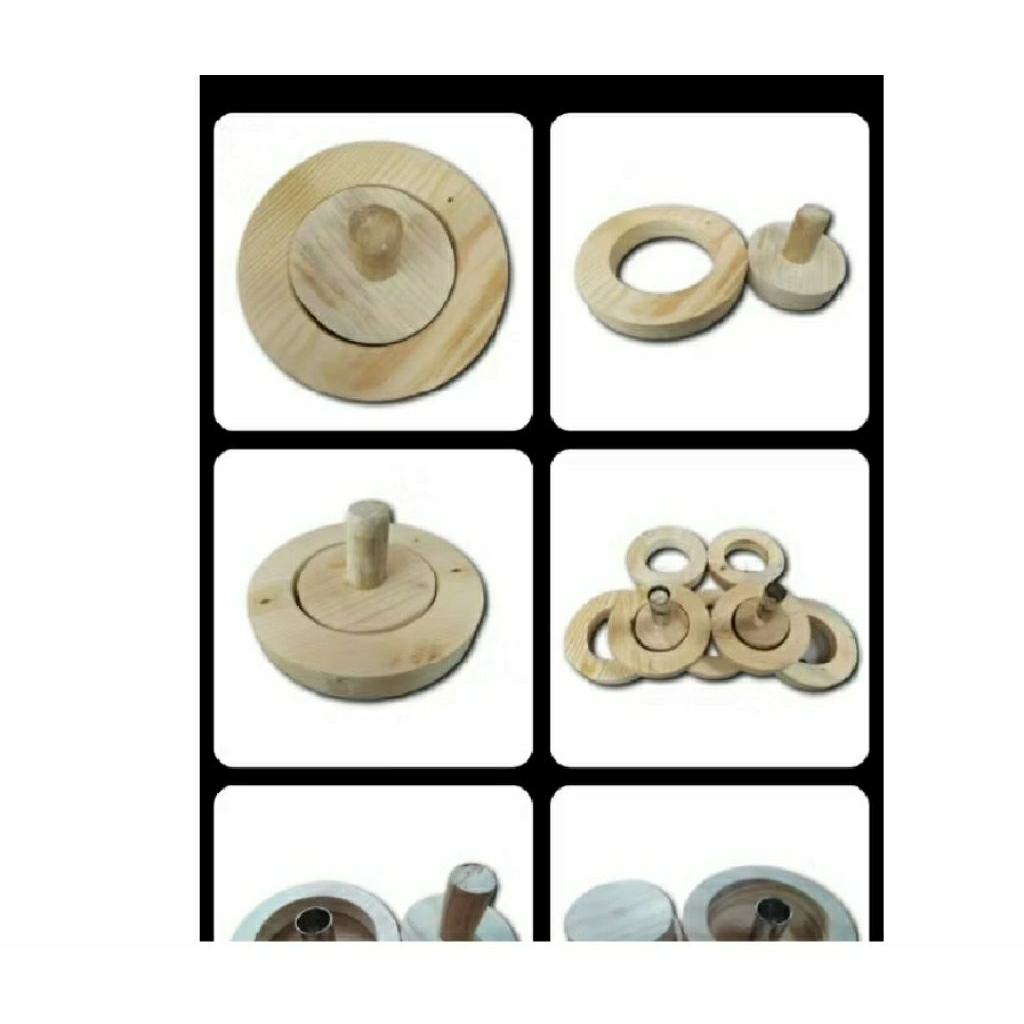Cetakan Donat Kayu 1 Set/Cetakan Donat Kayu Pilihan/Cetakan Donat Bolu Kayu Ukuran 5cm 6cm 7cm 8cm 9