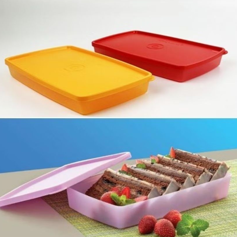 shallow pak n stor 1pcs/Tupperware warna random
