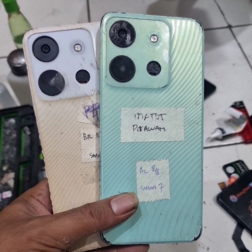 bahan congkelan infinix smart 7 minus lcd dan mesin,baca deskripsi