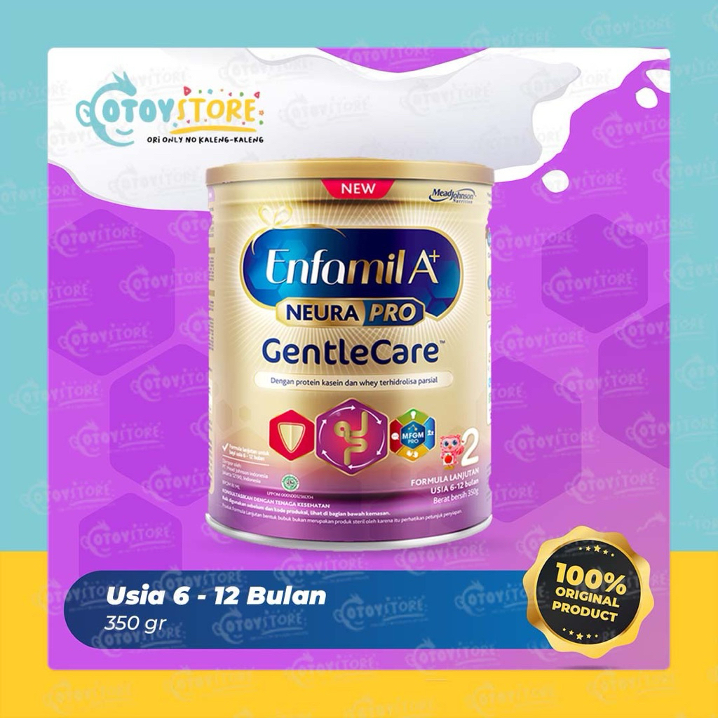 Enfamil 2 Tahap 2 Gentle Care 350g / Enfamil 6 - 12 Bulan 350g